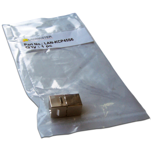 Повторитель портов RJ-45, экранированный, кат.6, формата Keystone